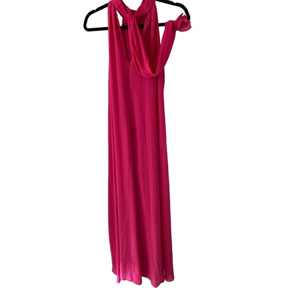 NWT VINCE CAMUTO HALTER JUMPSUIT POMEGRANATE PINK Varies - Picture 10 of 10